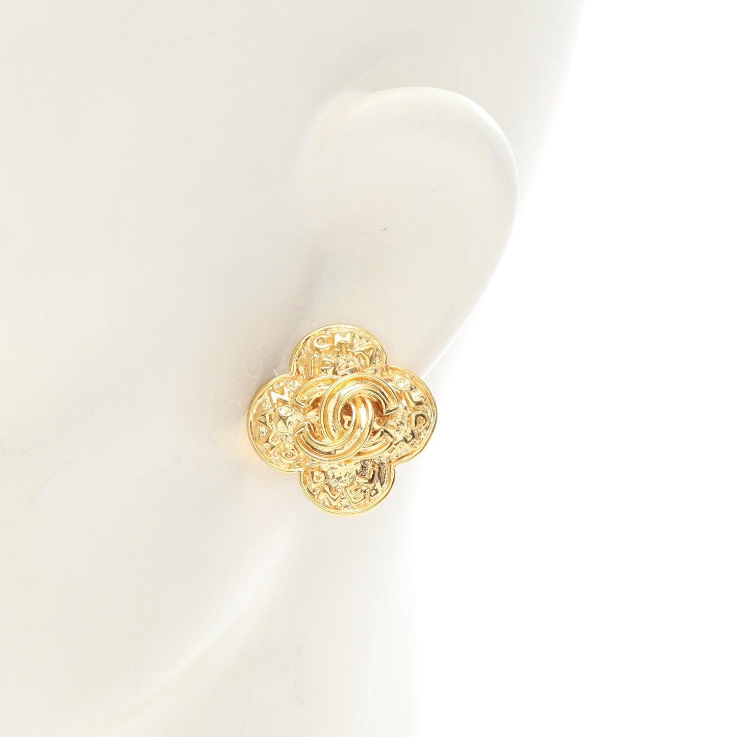 ココマーク フラワー イヤリング GP ゴールド 95A シャネル アクセサリー CHANEL