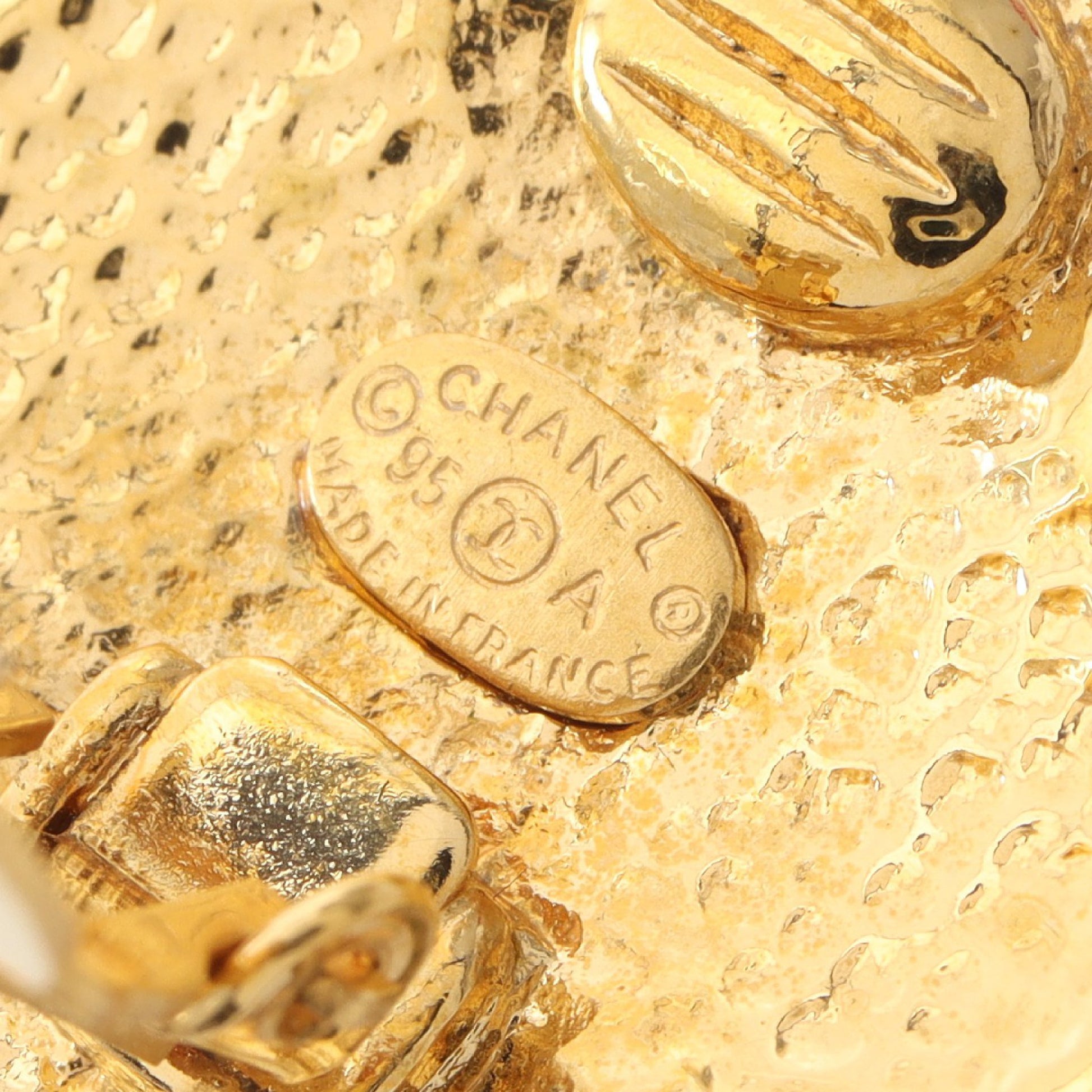 ココマーク フラワー イヤリング GP ゴールド 95A シャネル アクセサリー CHANEL