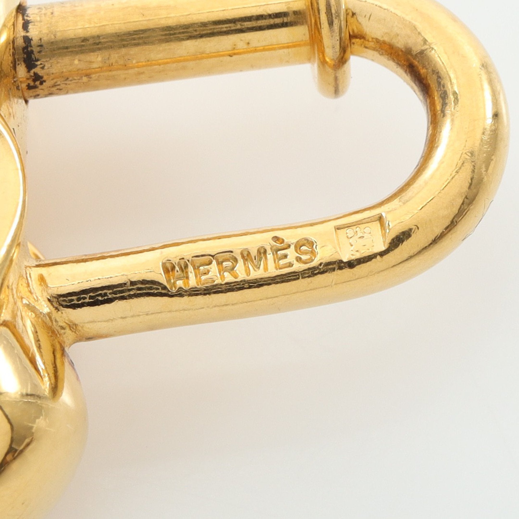 エルメス　HERMES 1997 エレファント　象　チャーム　ゴールド カデナチャーム エレファント ゾウ 象 1997年限定 バッグチャーム GP