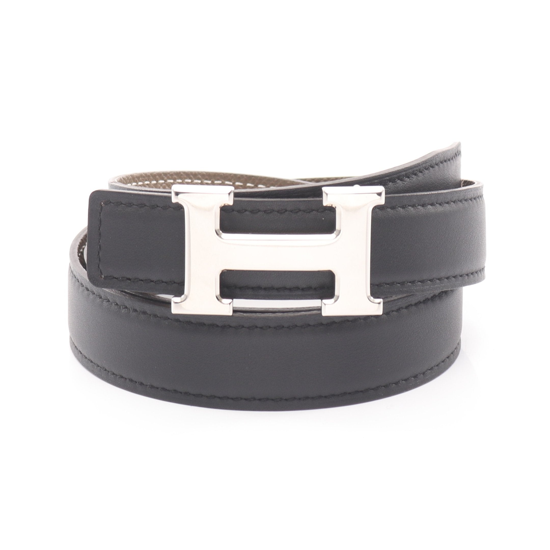 エルメス HERMES コンスタンス リバーシブル ベルト シルバーバックル エルメス コンスタンス リバーシブルベルト シルバー金具 Hバックル