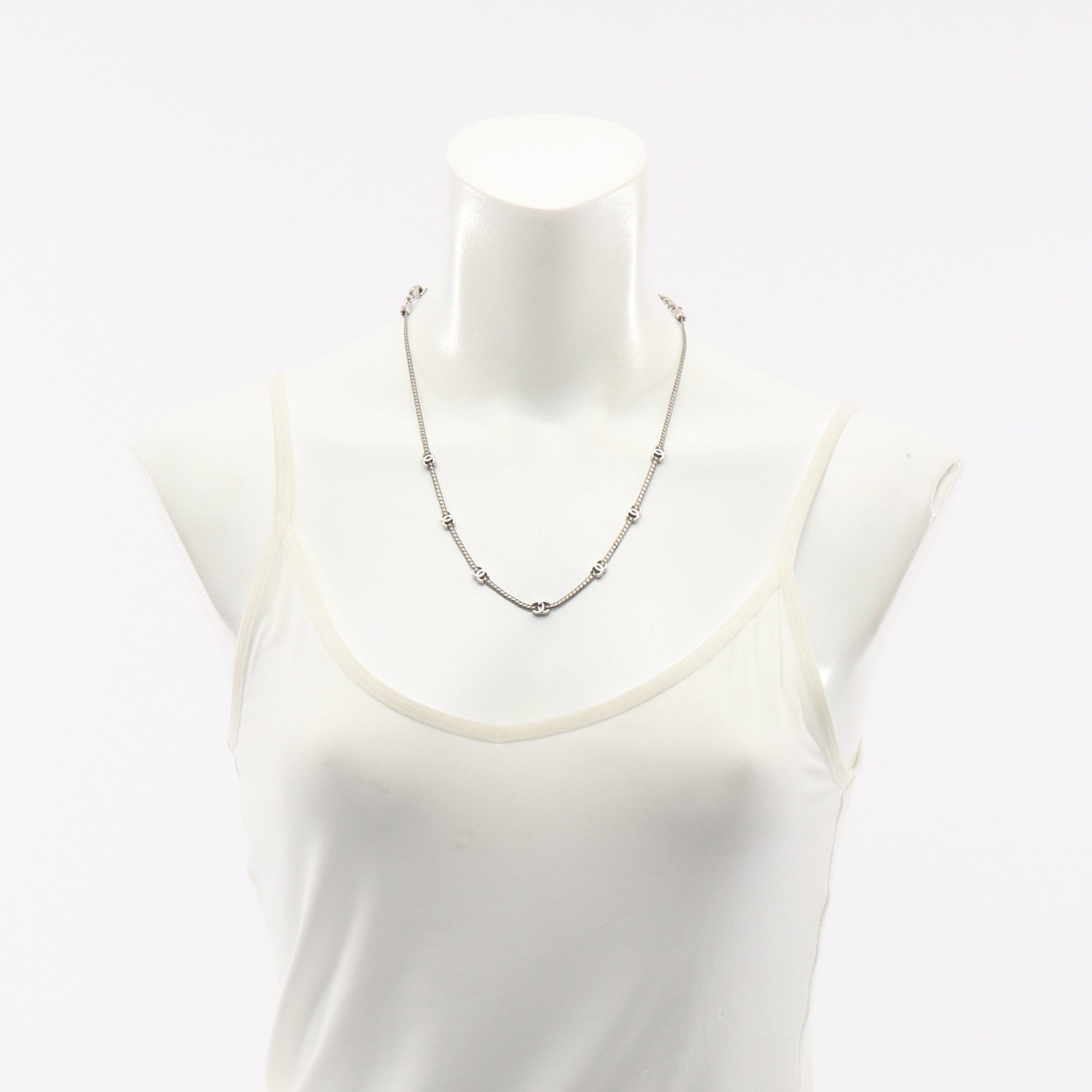 ココマーク ネックレス シルバー A25V シャネル アクセサリー CHANEL