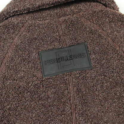 ロングコート ウール ブラウン フェンディ アウター FENDI