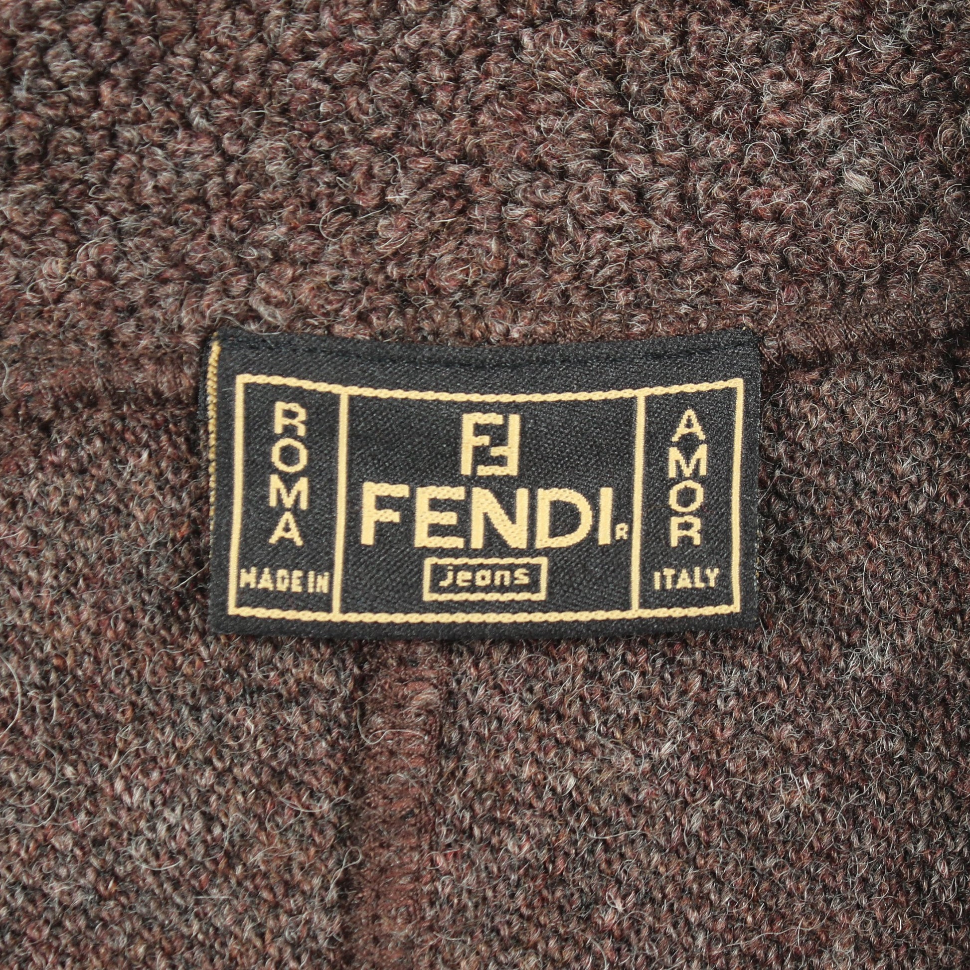 ロングコート ウール ブラウン フェンディ アウター FENDI