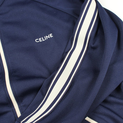 ダブルフェイスジャージー トラックジャケット ネイビー セリーヌ アウター CELINE
