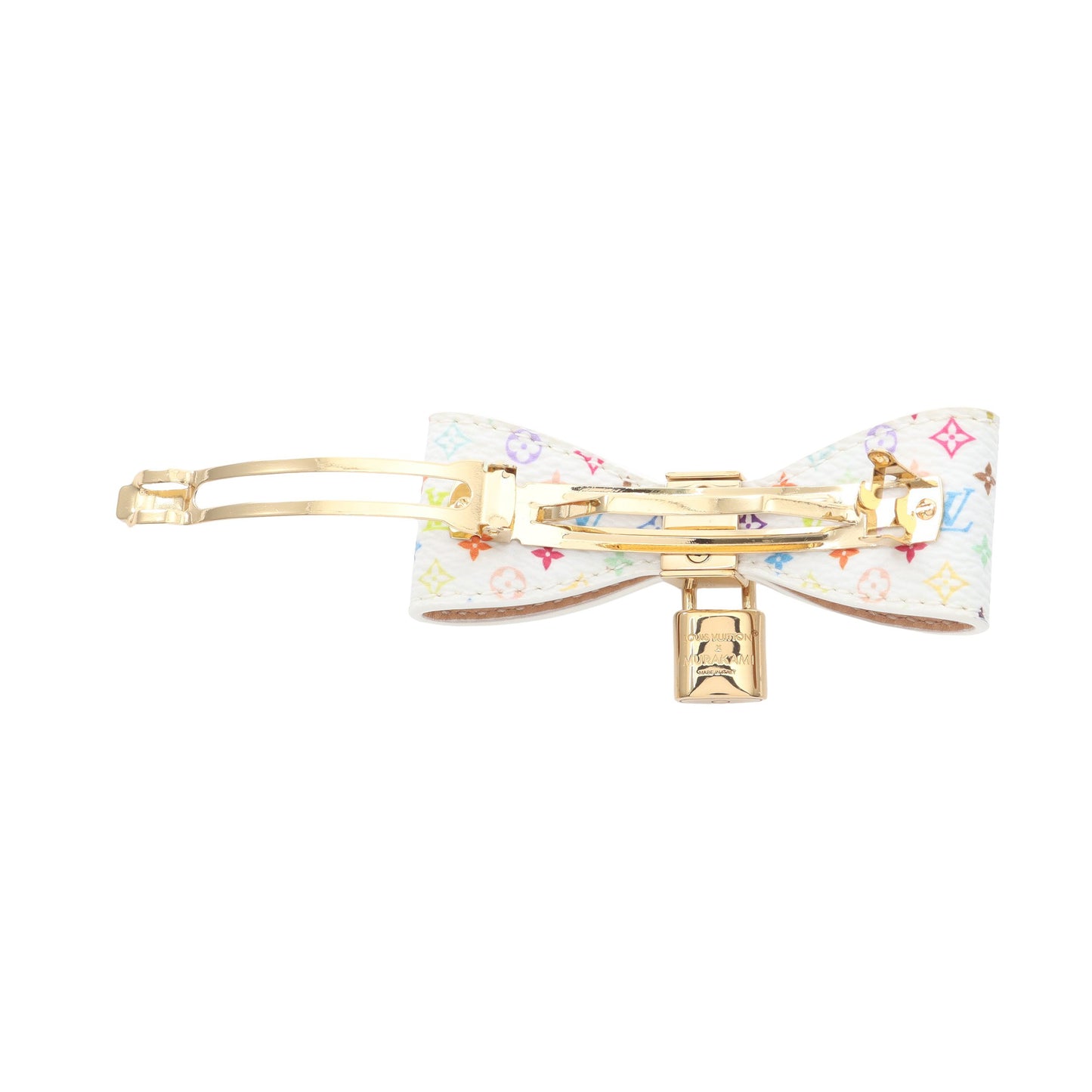 LV × TM バレッタボウ モノグラムマルチカラー リボン バレッタ PVC ホワイト マルチカラー ルイヴィトン アクセサリー LOUIS VUITTON