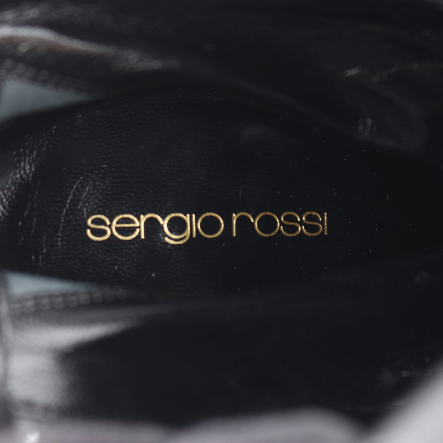 ロング ブーツ レザー ブラック セルジオロッシ シューズ Sergio Rossi