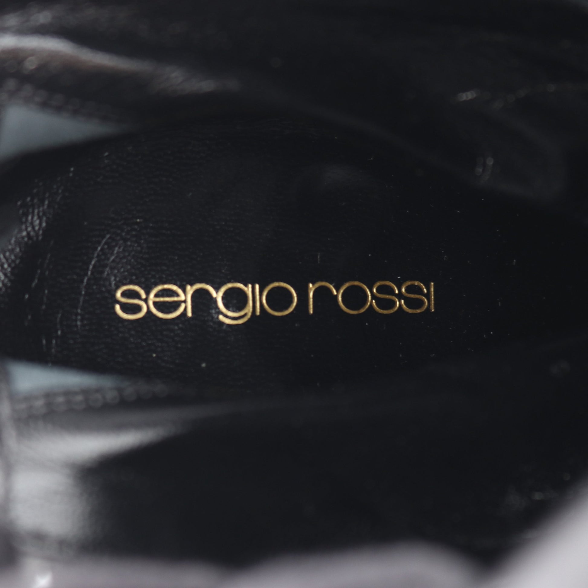ロング ブーツ レザー ブラック セルジオロッシ シューズ Sergio Rossi