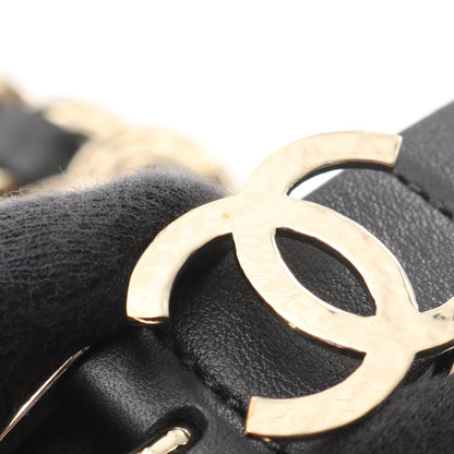 ココマーク チェーン ベルト レザー ブラック ゴールド金具 B22C シャネル 財布・小物 CHANEL
