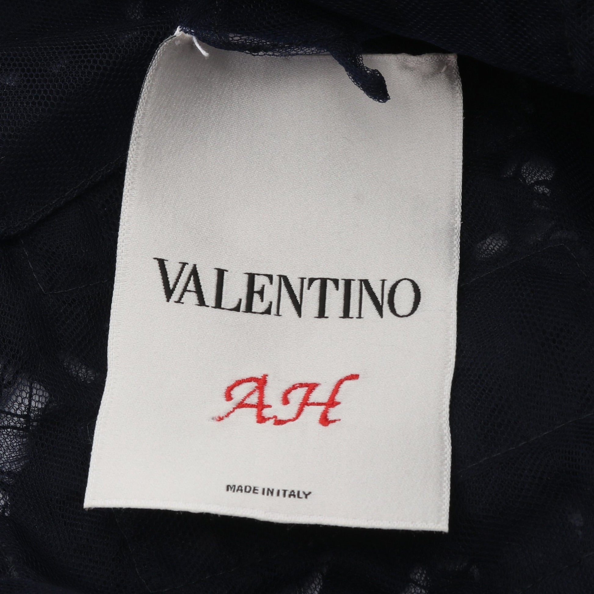 ショール ストール レース ミンクファー レーヨン ネイビー ヴァレンティノ 財布・小物 VALENTINO