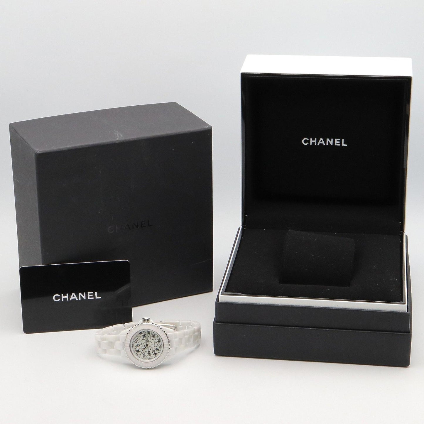 J12 コズミック レディース 腕時計 クオーツ セラミック ホワイト シャネル 時計 CHANEL