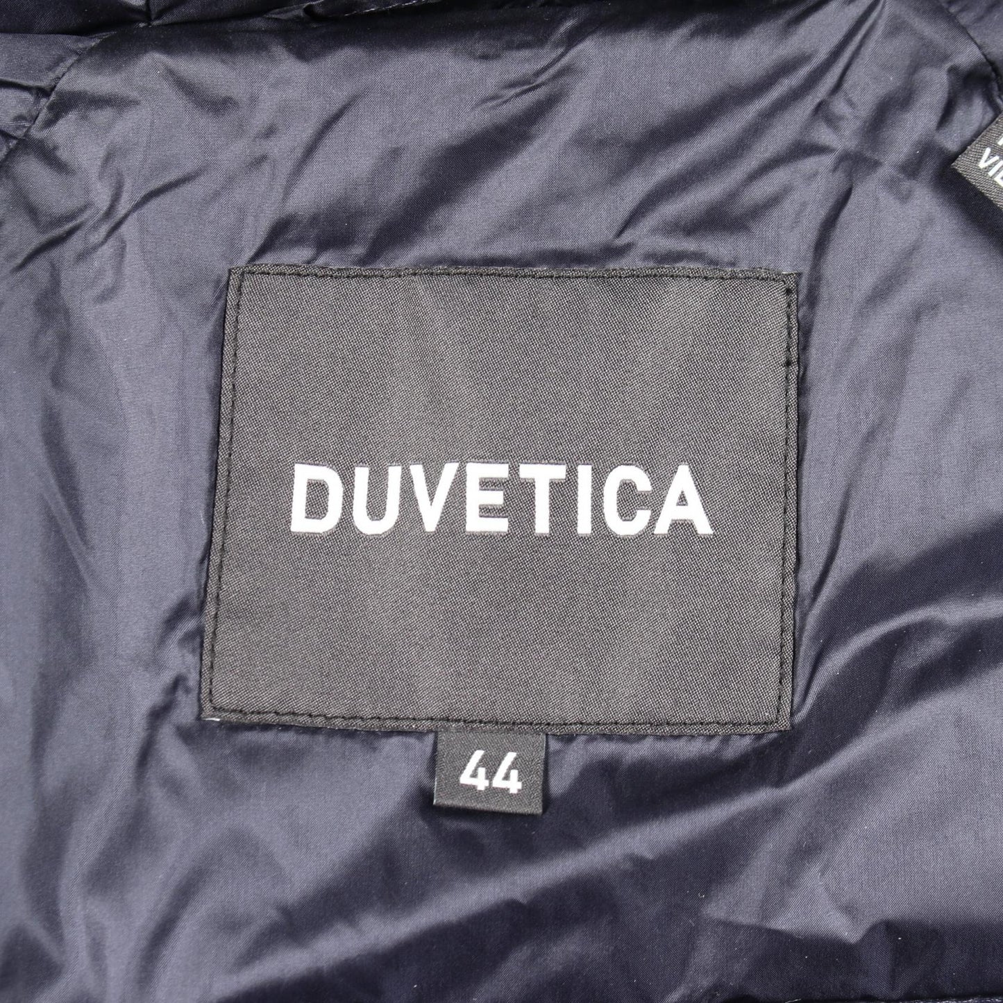 CAROMA サイドスリット フード付き ダウンジャケット ナイロン ネイビー デュベティカ アウター DUVETICA