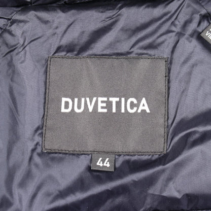 CAROMA サイドスリット フード付き ダウンジャケット ナイロン ネイビー デュベティカ アウター DUVETICA