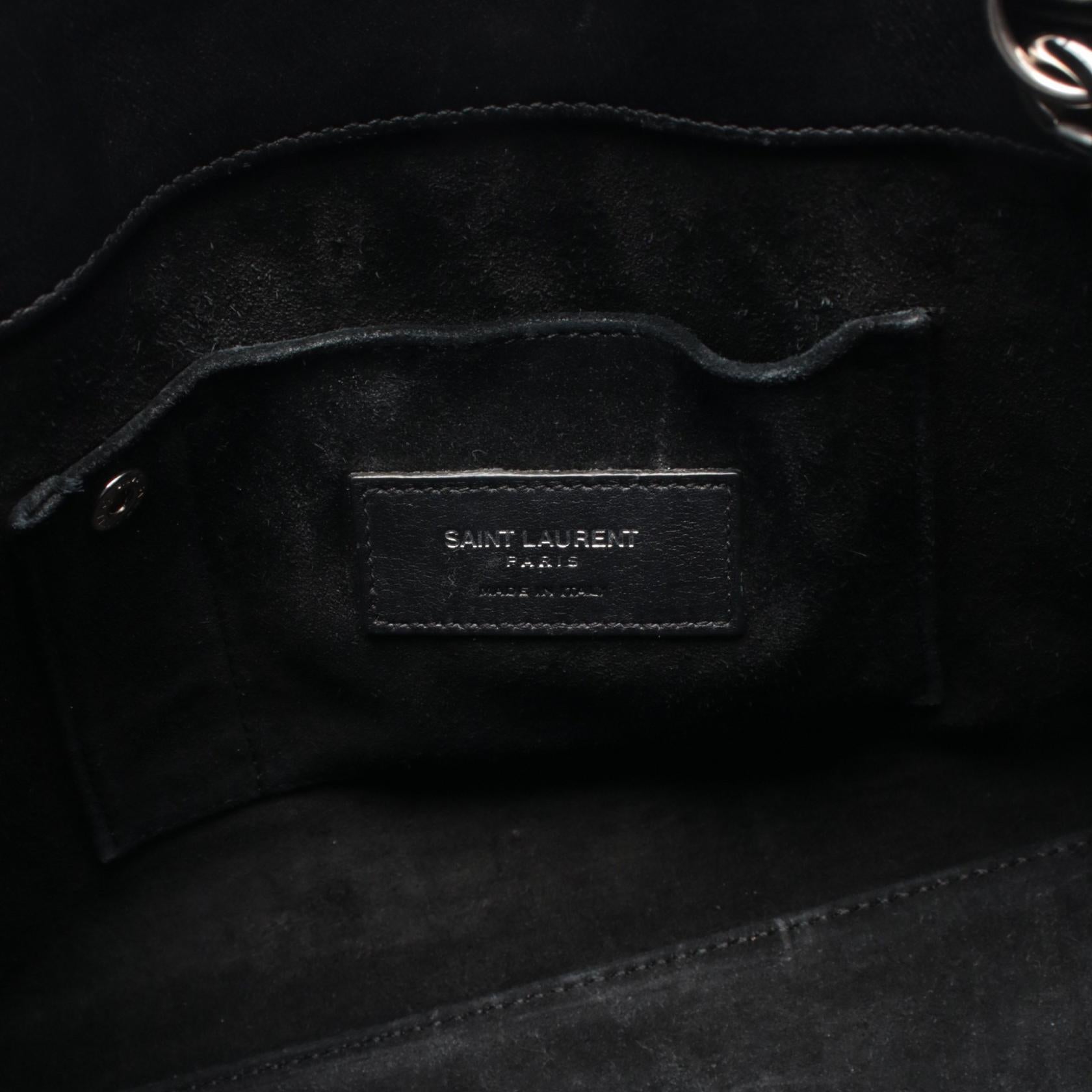 サック ド ジュール ベイビー スタースタッズ ハンドバッグ レザー ブラック 2WAY サンローランパリ バッグ SAINT LAURENT PARIS