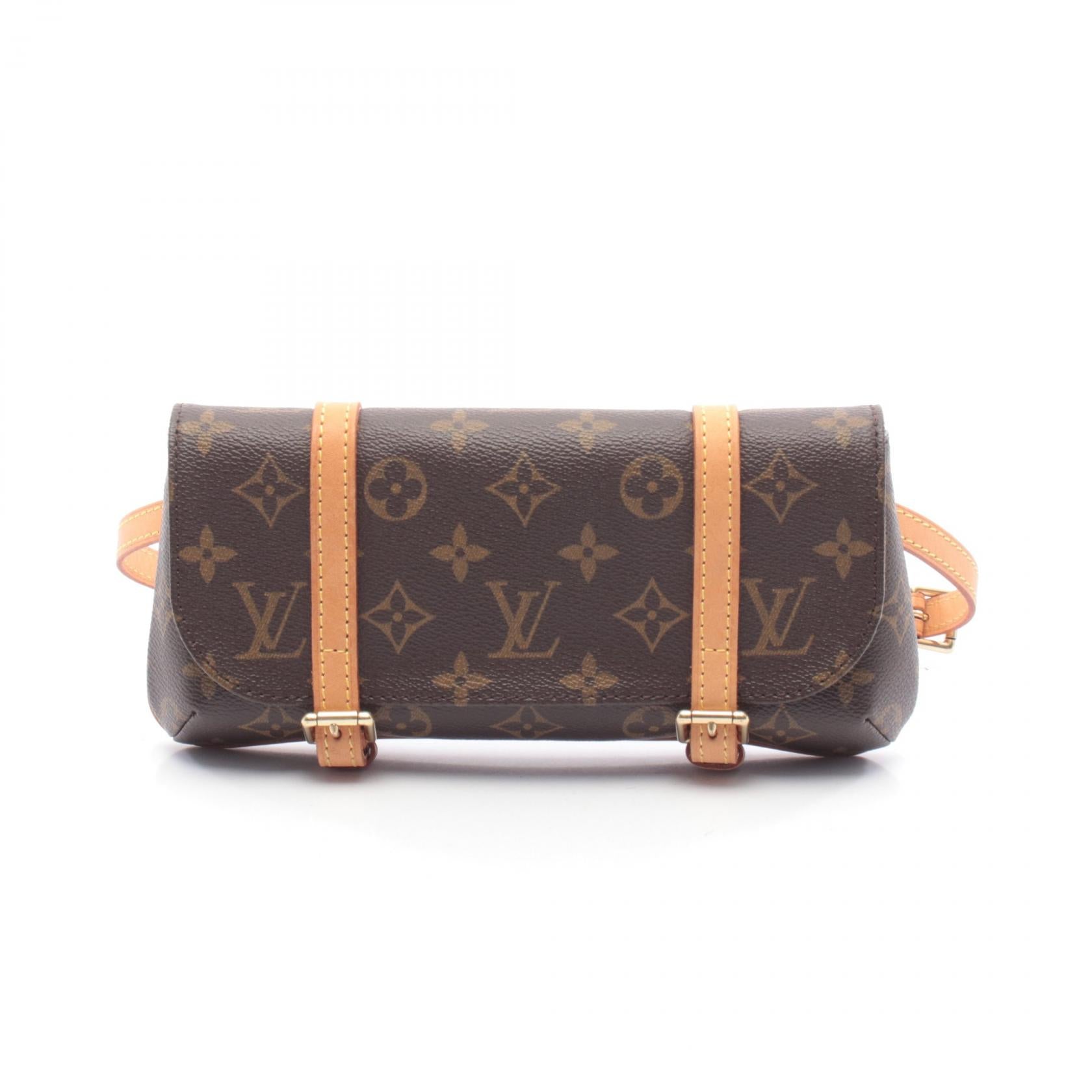 ポシェット マレル モノグラム ボディバッグ ウエストバッグ PVC レザー ブラウン ルイヴィトン バッグ LOUIS VUITTON