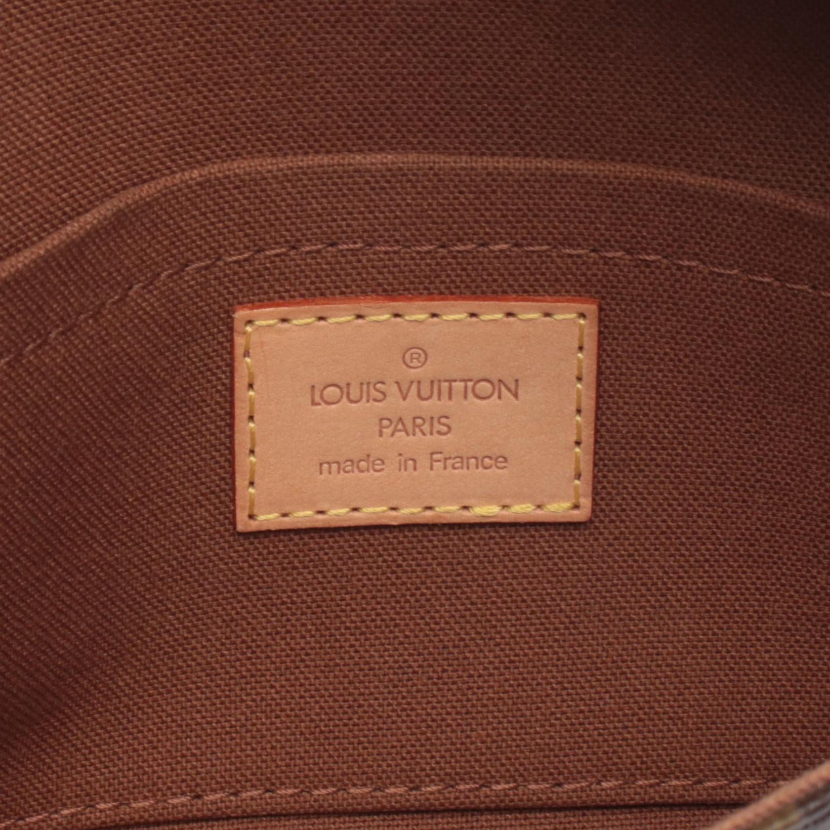 ポシェット マレル モノグラム ボディバッグ ウエストバッグ PVC レザー ブラウン ルイヴィトン バッグ LOUIS VUITTON