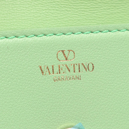 Vロゴ バニティバッグ レザー ライトグリーン 2WAY ヴァレンティノガラヴァーニ バッグ VALENTINO GARAVANI