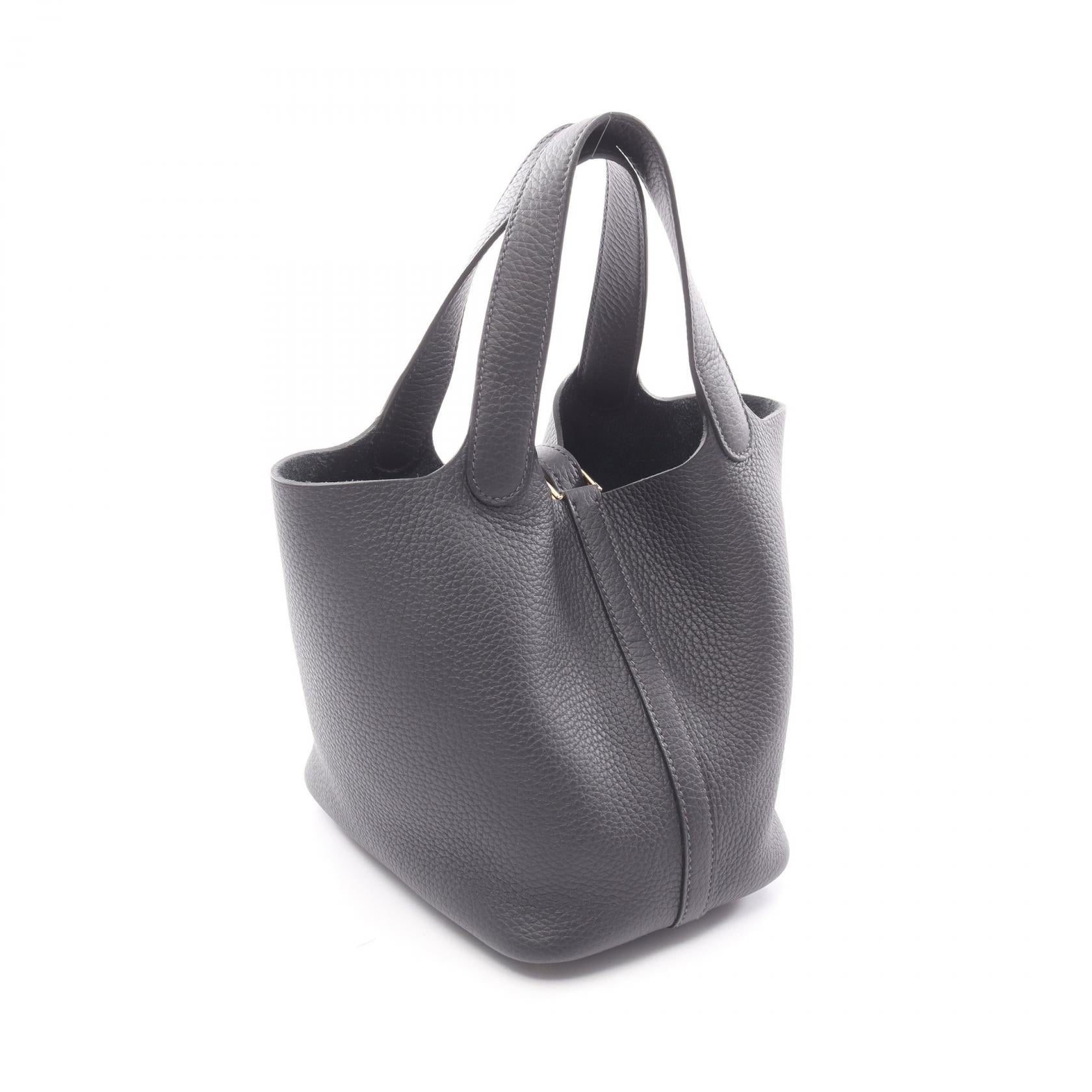 ピコタンロックPM キャバン ハンドバッグ トリヨンクレマンス ダークネイビー ゴールド金具 K刻印 エルメス バッグ HERMES