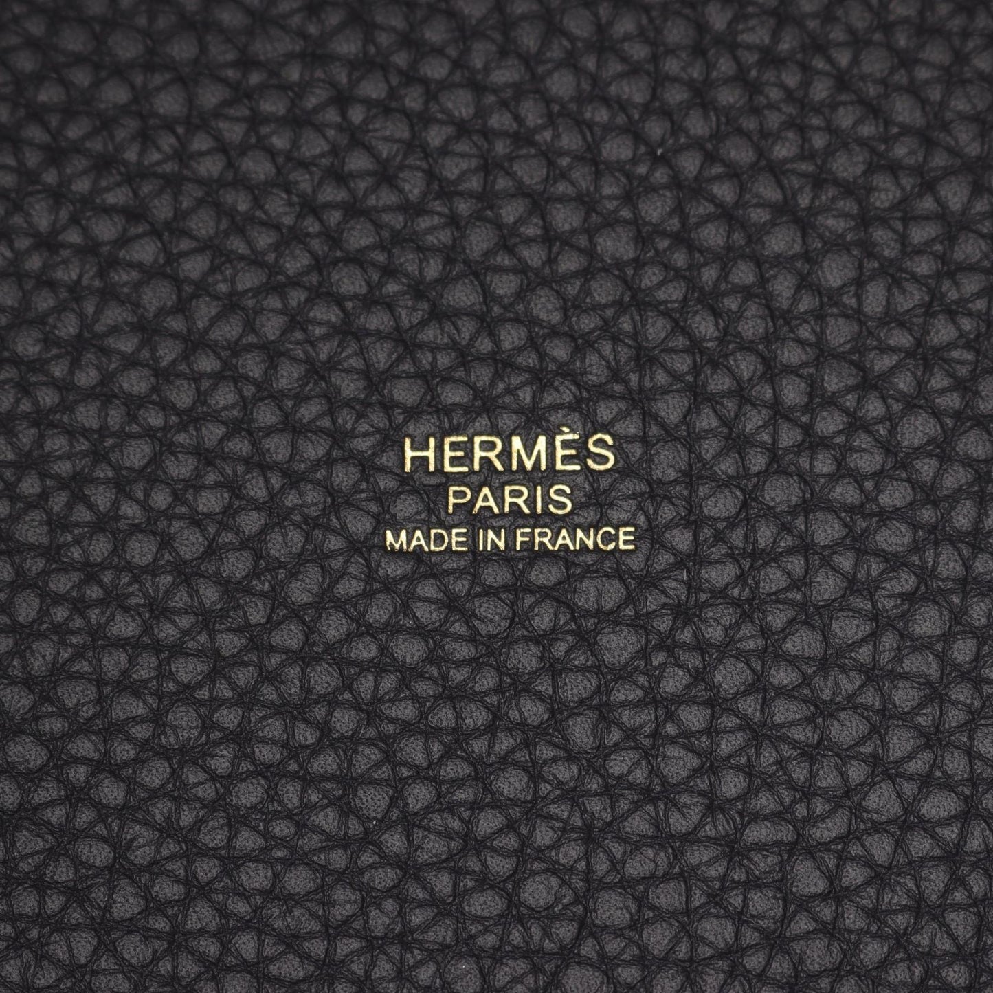 ピコタンロックPM キャバン ハンドバッグ トリヨンクレマンス ダークネイビー ゴールド金具 K刻印 エルメス バッグ HERMES