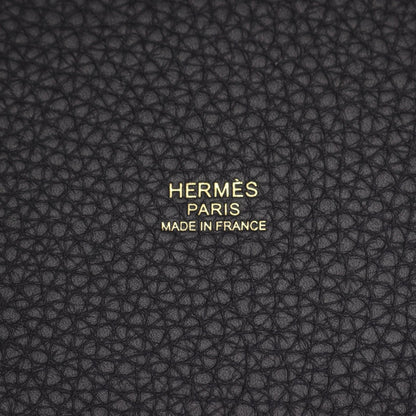 ピコタンロックPM キャバン ハンドバッグ トリヨンクレマンス ダークネイビー ゴールド金具 K刻印 エルメス バッグ HERMES