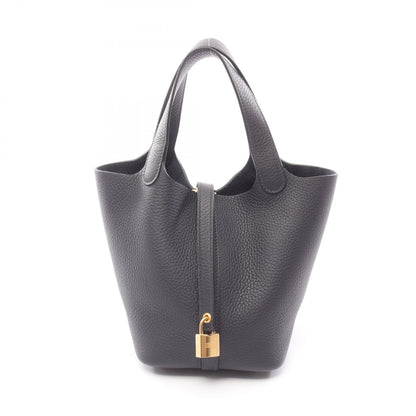 ピコタンロックPM キャバン ハンドバッグ トリヨンクレマンス ダークネイビー ゴールド金具 K刻印 エルメス バッグ HERMES