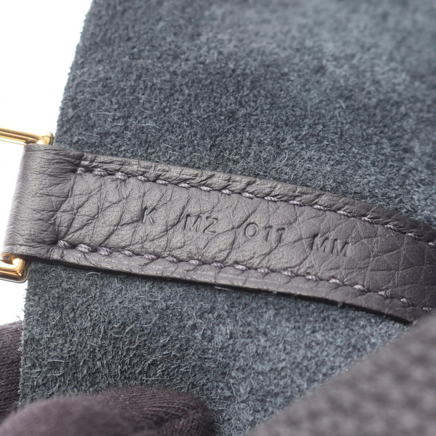 ピコタンロックPM キャバン ハンドバッグ トリヨンクレマンス ダークネイビー ゴールド金具 K刻印 エルメス バッグ HERMES