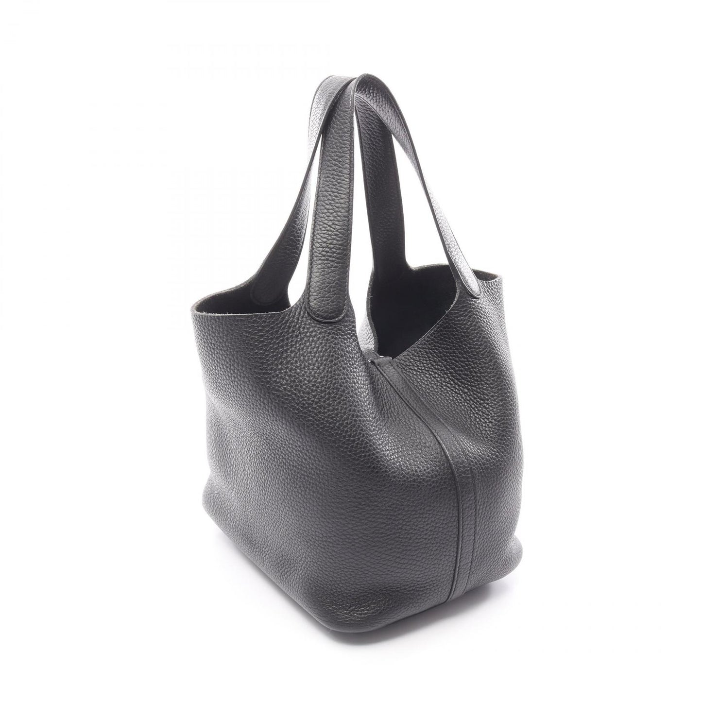 ピコタンロックMM ハンドバッグ トリヨンクレマンス ブラック シルバー金具 Y刻印 エルメス バッグ HERMES
