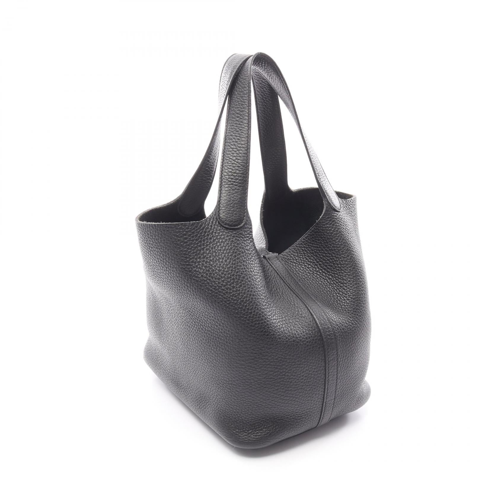 ピコタンロックMM ハンドバッグ トリヨンクレマンス ブラック シルバー金具 Y刻印 エルメス バッグ HERMES