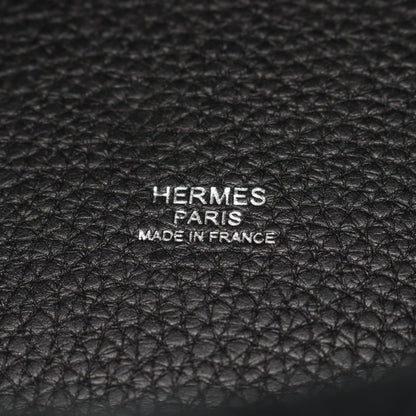 ピコタンロックMM ハンドバッグ トリヨンクレマンス ブラック シルバー金具 Y刻印 エルメス バッグ HERMES