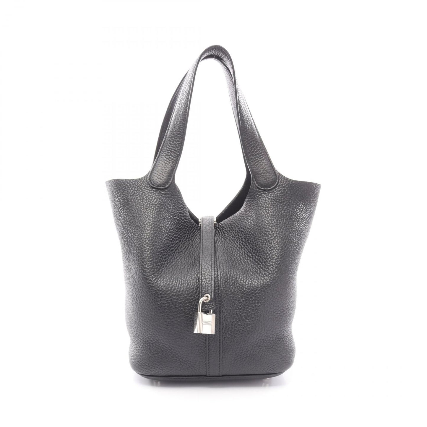 ピコタンロックMM ハンドバッグ トリヨンクレマンス ブラック シルバー金具 Y刻印 エルメス バッグ HERMES