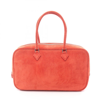 プリュムエラン28 ルージュヴィフ ハンドバッグ ドブリス レッド シルバー金具 □H刻印 エルメス バッグ HERMES