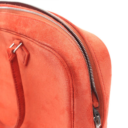 プリュムエラン28 ルージュヴィフ ハンドバッグ ドブリス レッド シルバー金具 □H刻印 エルメス バッグ HERMES