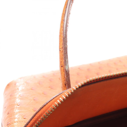 ボリード27 ゴールド ハンドバッグ オーストリッチ ブラウン ゴールド金具 2WAY ○V刻印 エルメス バッグ HERMES