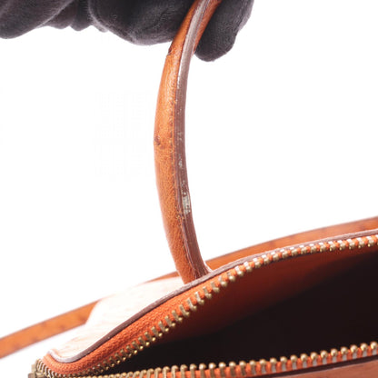 ボリード27 ゴールド ハンドバッグ オーストリッチ ブラウン ゴールド金具 2WAY ○V刻印 エルメス バッグ HERMES