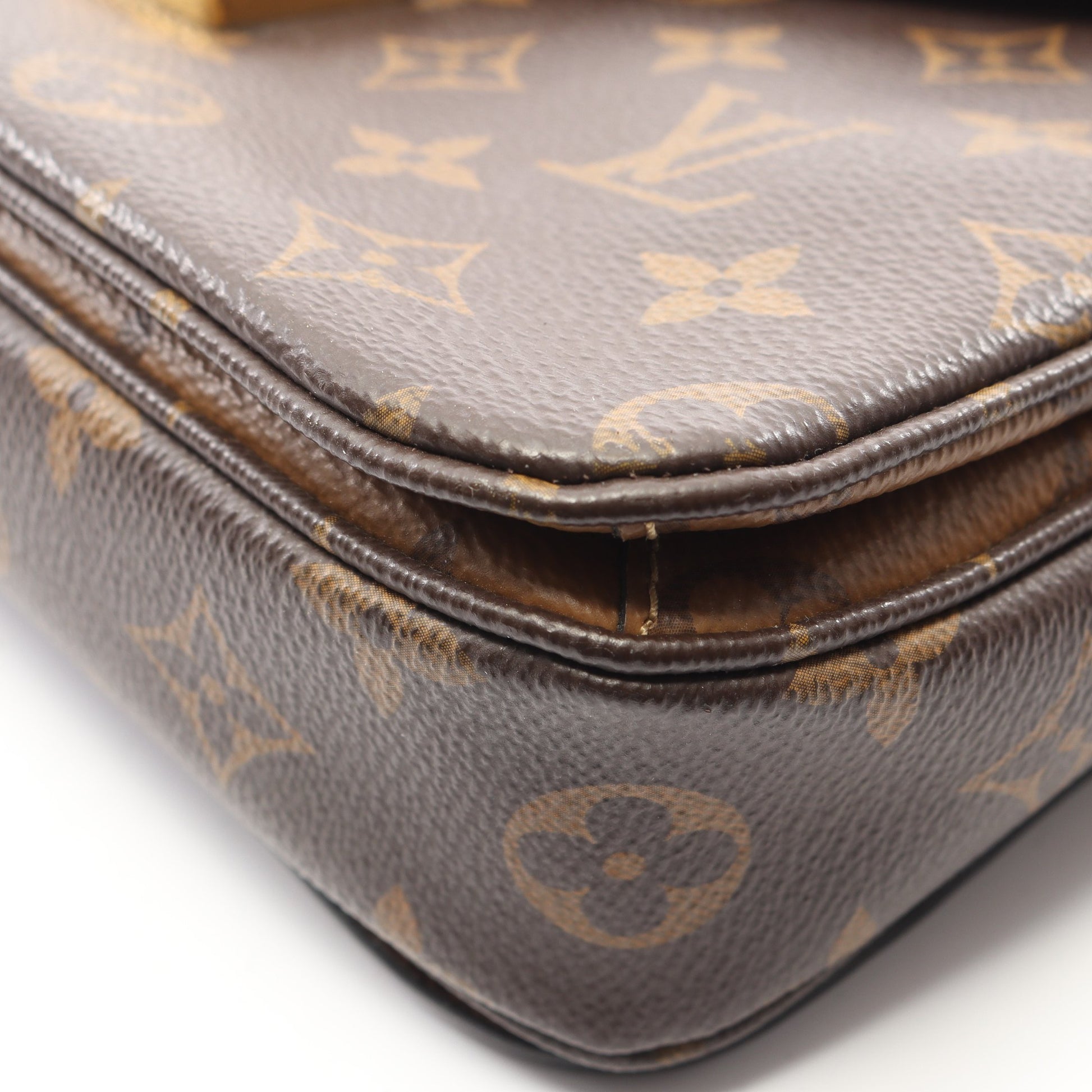 ポシェット メティス MM モノグラムリバース ハンドバッグ PVC レザー ブラウン ブラック 2WAY ルイヴィトン バッグ LOUIS VUITTON