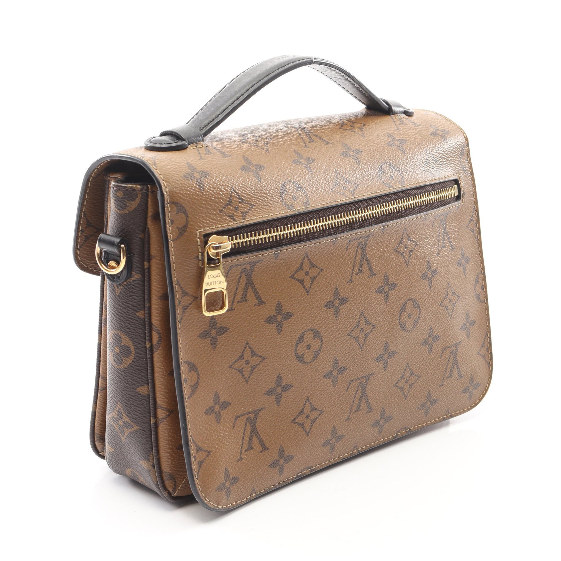ポシェット メティス MM モノグラムリバース ハンドバッグ PVC レザー ブラウン ブラック 2WAY ルイヴィトン バッグ LOUIS VUITTON