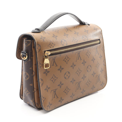 ポシェット メティス MM モノグラムリバース ハンドバッグ PVC レザー ブラウン ブラック 2WAY ルイヴィトン バッグ LOUIS VUITTON