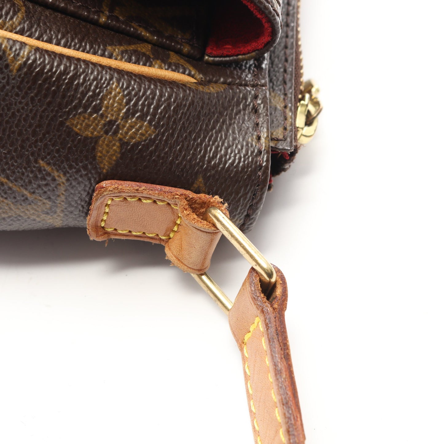 ヴィバシテPM モノグラム ショルダーバッグ PVC レザー ブラウン ルイヴィトン バッグ LOUIS VUITTON