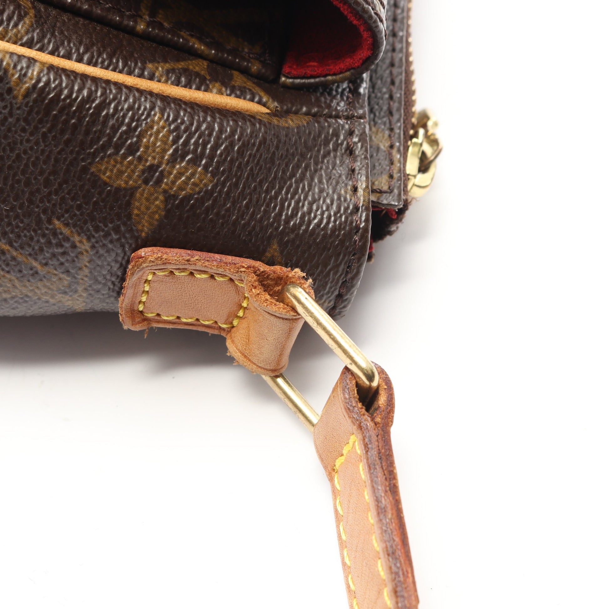 ヴィバシテPM モノグラム ショルダーバッグ PVC レザー ブラウン ルイヴィトン バッグ LOUIS VUITTON