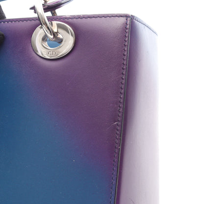 LADY DIOR レディディオール ハンドバッグ レザー ダークブルー グリーン パープル 2WAY クリスチャンディオール バッグ Christian Dior