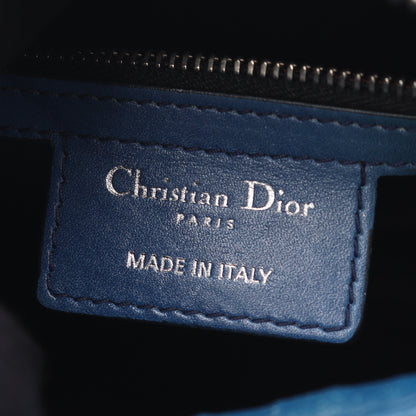 LADY DIOR レディディオール ハンドバッグ レザー ダークブルー グリーン パープル 2WAY クリスチャンディオール バッグ Christian Dior