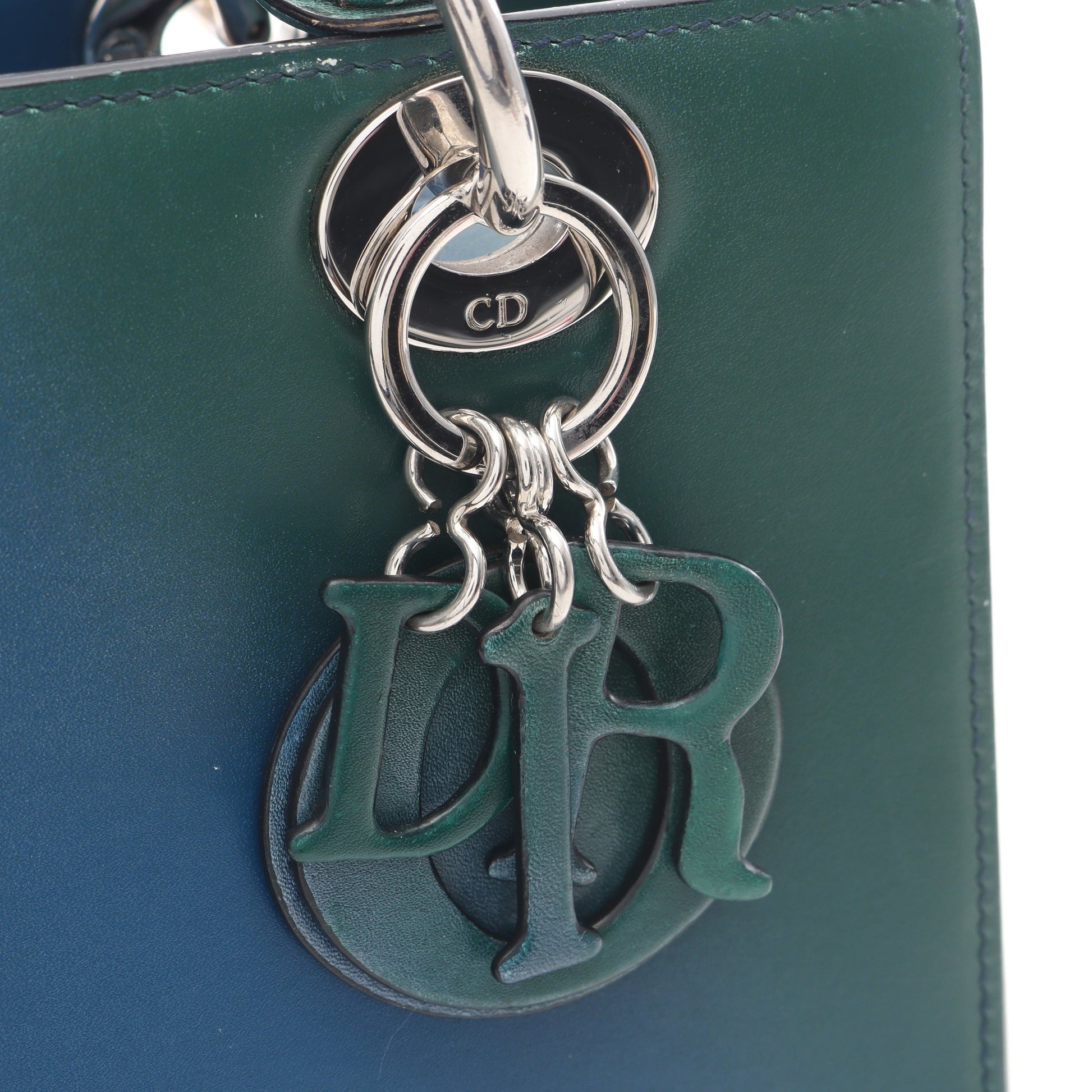 LADY DIOR レディディオール ハンドバッグ レザー ダークブルー グリーン パープル 2WAY クリスチャンディオール バッグ Christian Dior