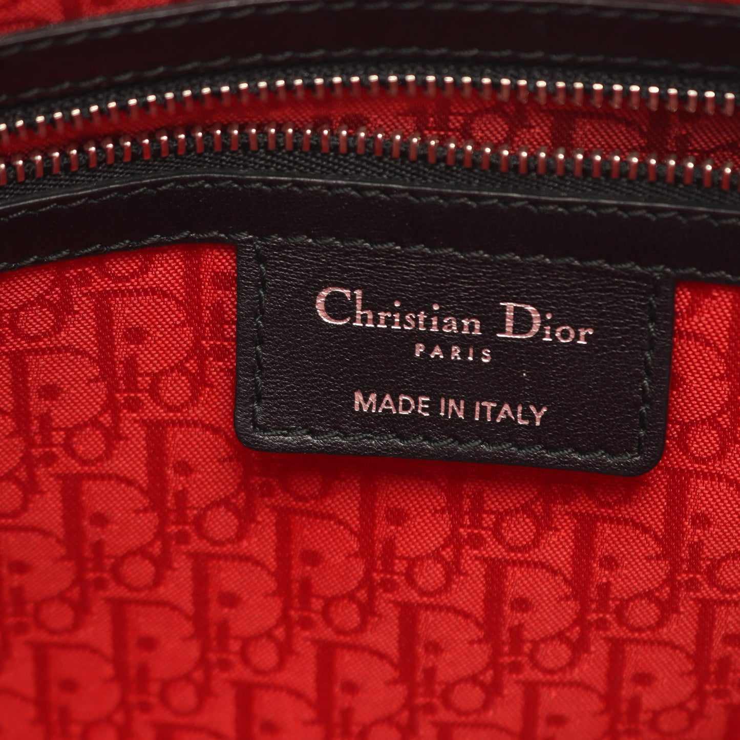 レディディオール ラージ ハンドバッグ レザー ブラック 2WAY クリスチャンディオール バッグ Christian Dior
