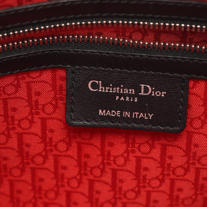 レディディオール ラージ ハンドバッグ レザー ブラック 2WAY クリスチャンディオール バッグ Christian Dior