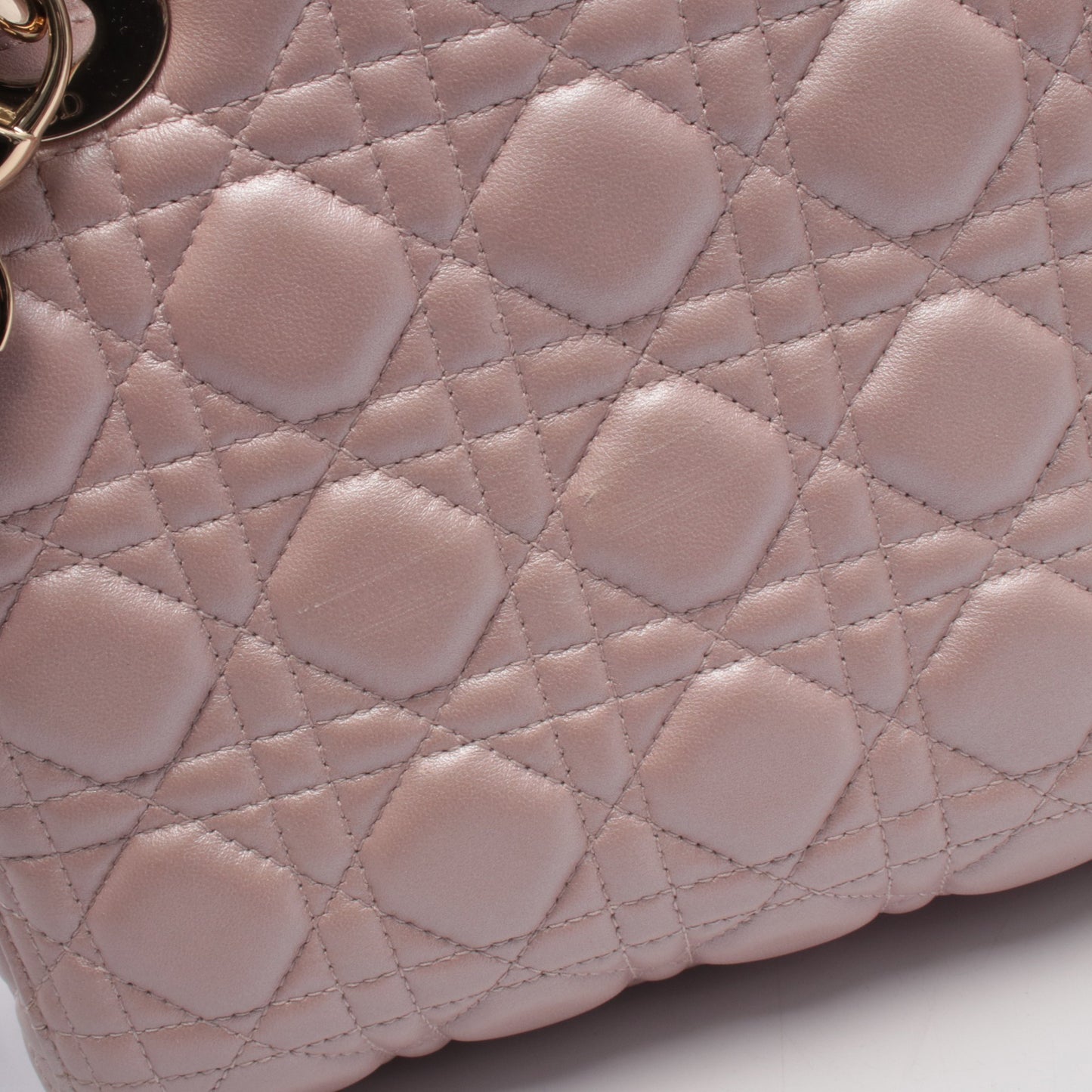 LADY DIOR レディディオール ハンドバッグ レザー ピンク 2WAY クリスチャンディオール バッグ Christian Dior
