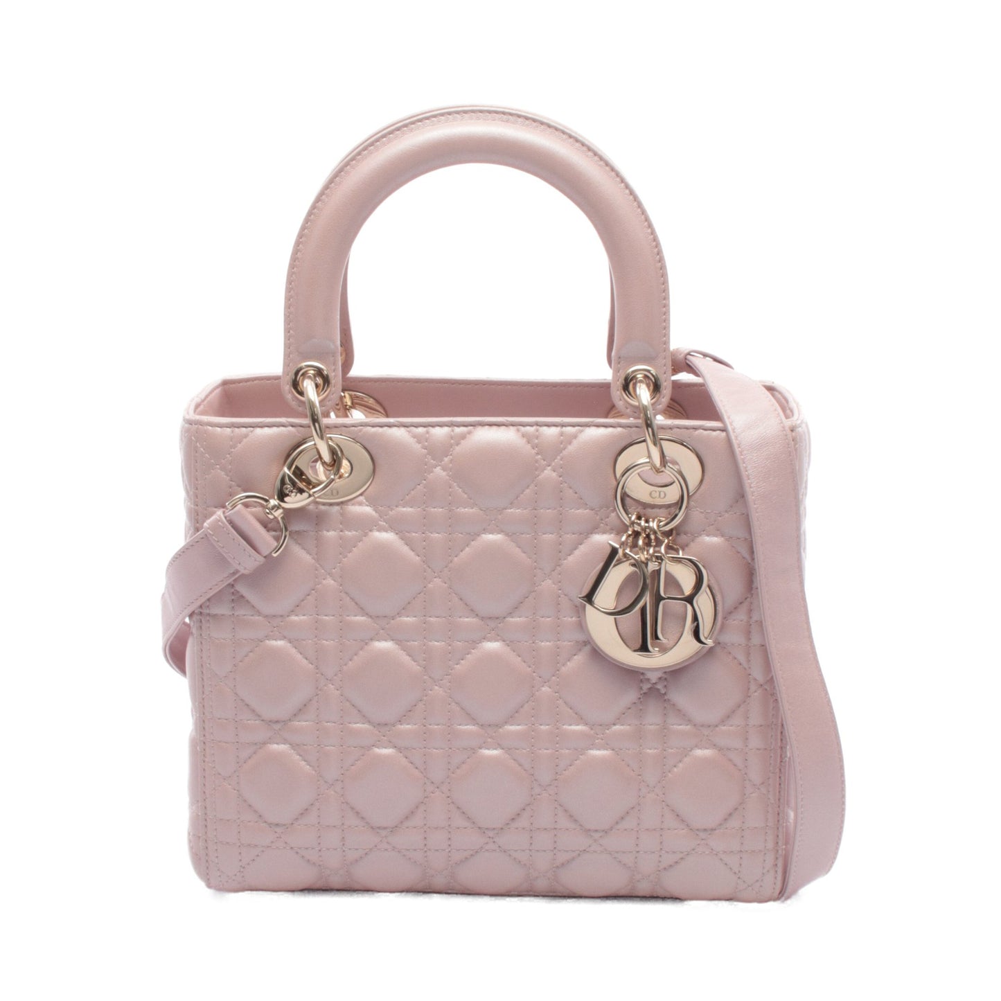 LADY DIOR レディディオール ハンドバッグ レザー ピンク 2WAY クリスチャンディオール バッグ Christian Dior