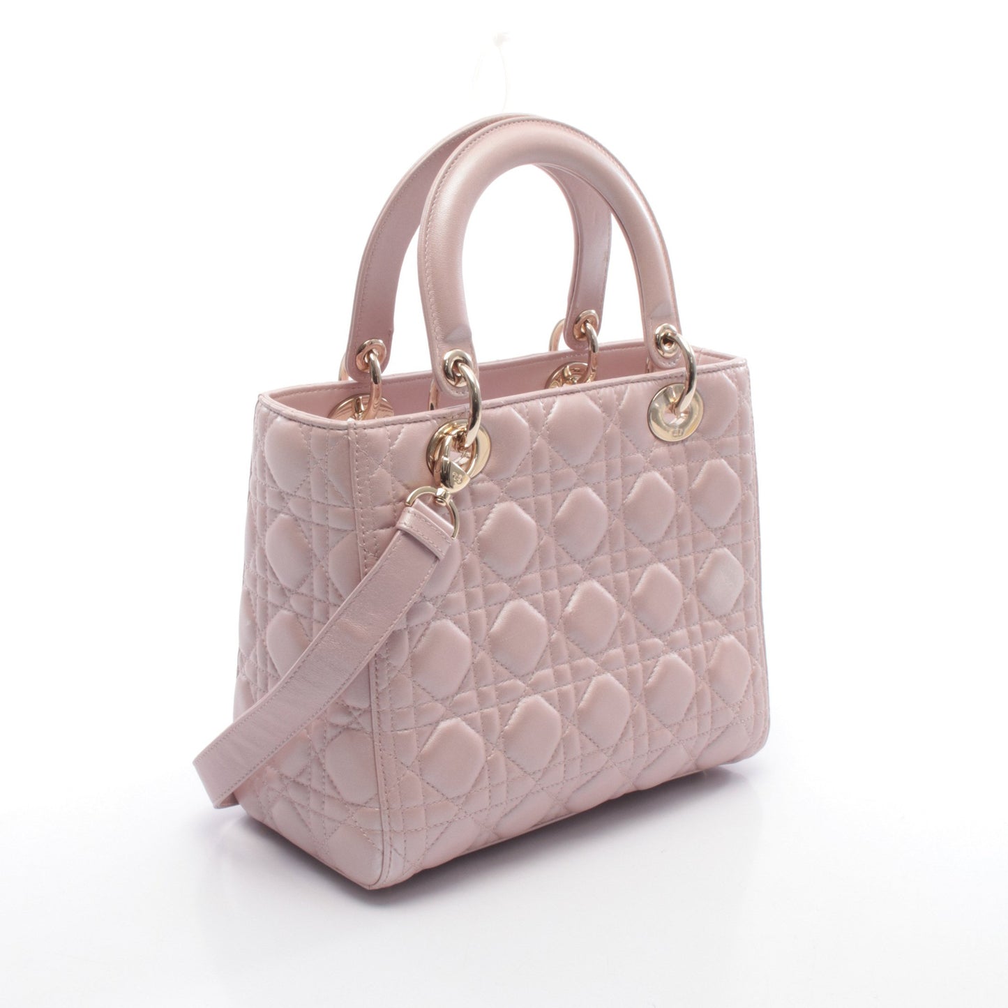 LADY DIOR レディディオール ハンドバッグ レザー ピンク 2WAY クリスチャンディオール バッグ Christian Dior