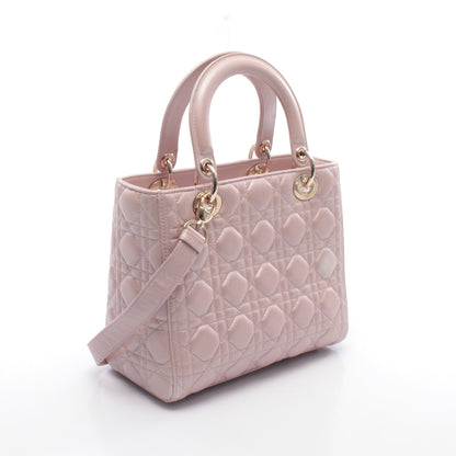 LADY DIOR レディディオール ハンドバッグ レザー ピンク 2WAY クリスチャンディオール バッグ Christian Dior