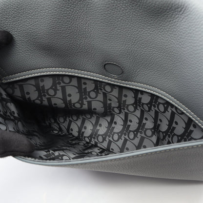 SADDLE サドル メッセンジャーバッグ ショルダーバッグ レザー グレー クリスチャンディオール バッグ Christian Dior
