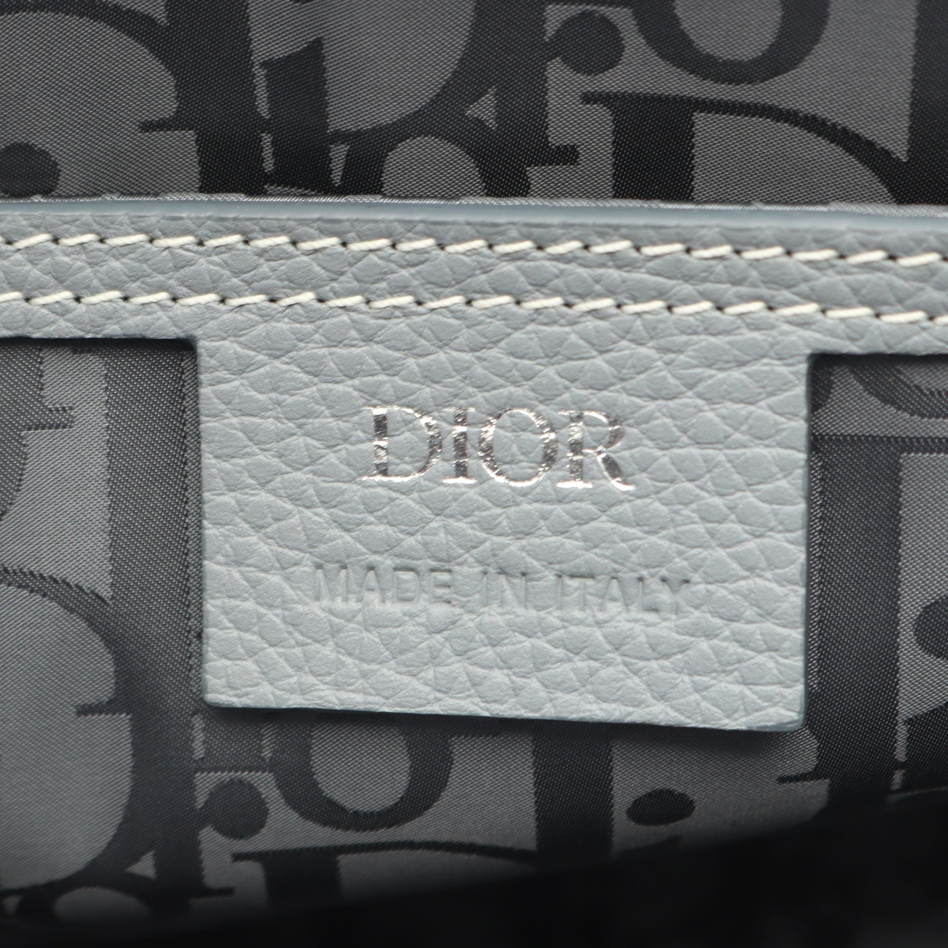 SADDLE サドル メッセンジャーバッグ ショルダーバッグ レザー グレー クリスチャンディオール バッグ Christian Dior