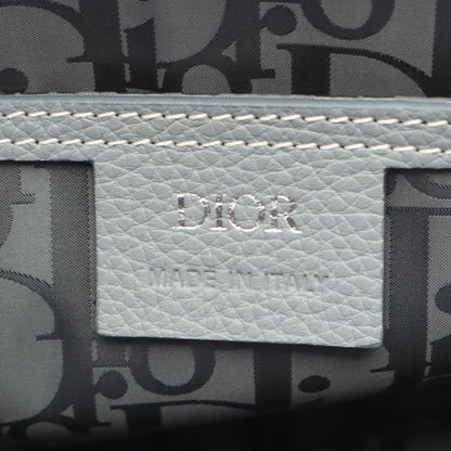 SADDLE サドル メッセンジャーバッグ ショルダーバッグ レザー グレー クリスチャンディオール バッグ Christian Dior